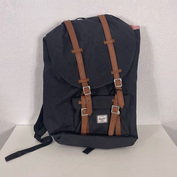 Herschel Black Little America Laptop Backpack - Picture 1 of 6